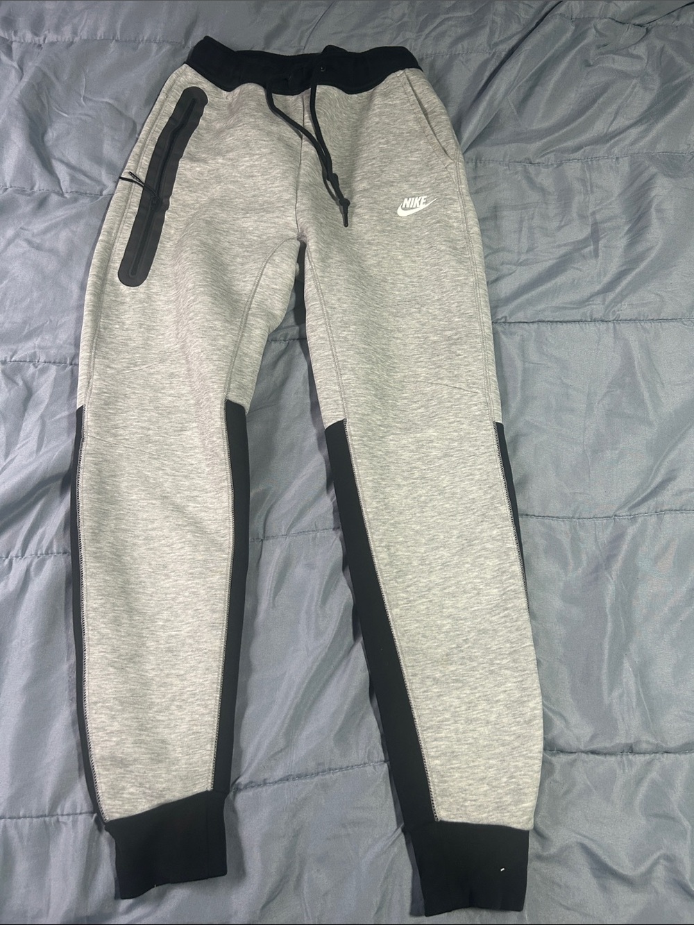 Nike Kids Grey and Black Jogger Sweatpants